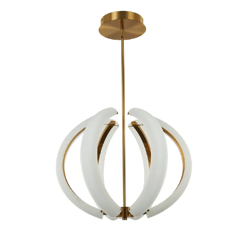 Industrial Wall - Mounted Lighting for Workshop WallsUnwind Small LED Pendant in Satin Brass Industrial Wall - Mounted Lighting for Workshop WallsUnwind Small LED Pendant in Satin Brass