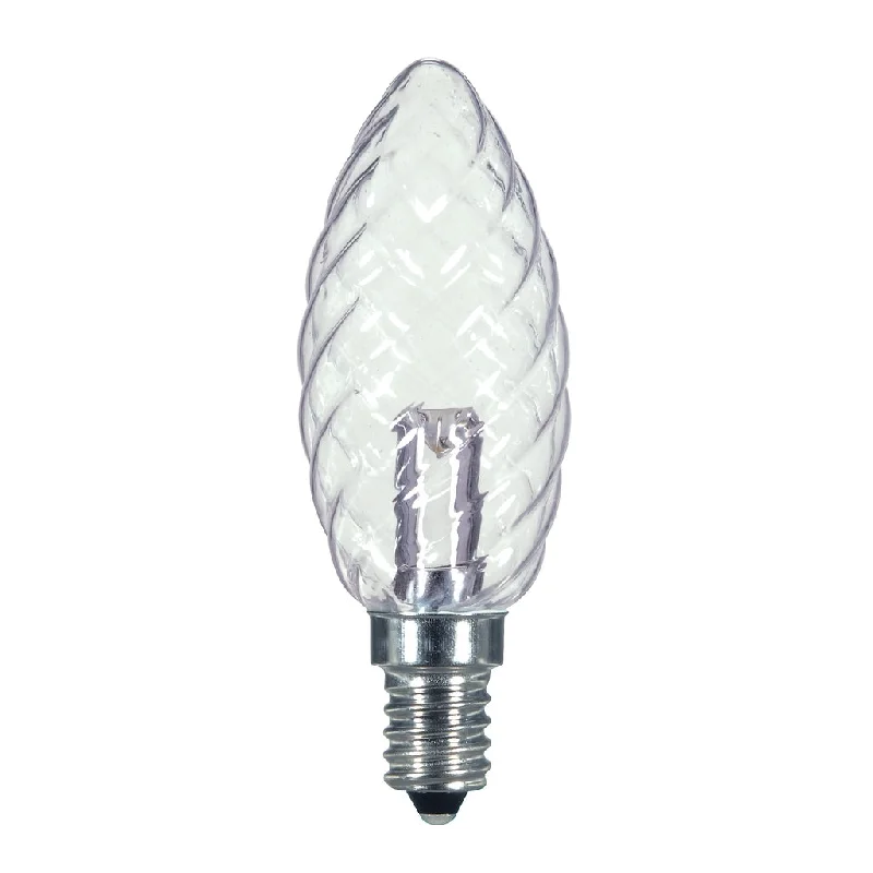 Industrial Lighting with High CRI (Color Rendering Index) for True Color Perception1 Watt LED - BA9 1/2 - Clear - 2700K - Candelabra base - 120 Volt - Carded - 12 Pack Industrial Lighting with High CRI (Color Rendering Index) for True Color Perception1 Watt LED - BA9 1/2 - Clear - 2700K - Candelabra base - 120 Volt - Carded - 12 Pack