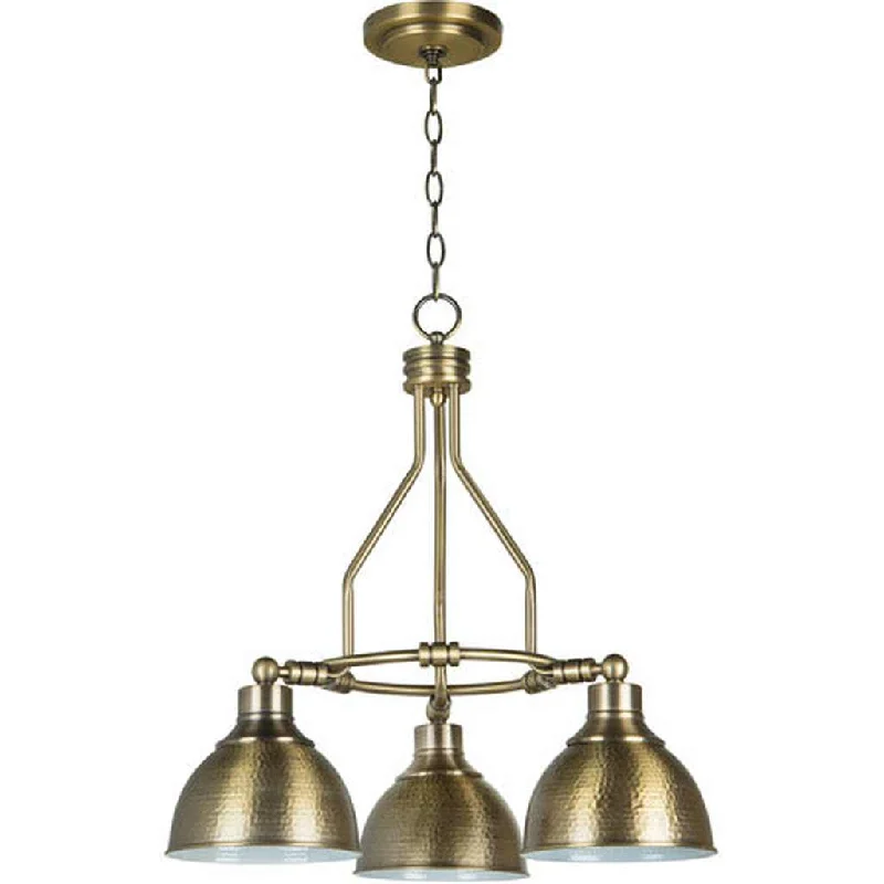 Industrial Exit Sign Lighting for Quick EvacuationTimarron 3 Light Down Chandelier in Legacy Brass Industrial Exit Sign Lighting for Quick EvacuationTimarron 3 Light Down Chandelier in Legacy Brass