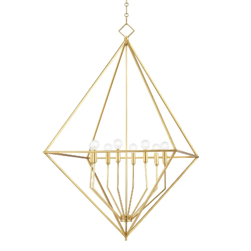 Industrial Lighting for Textile MillsHaines Eight Light Pendant
