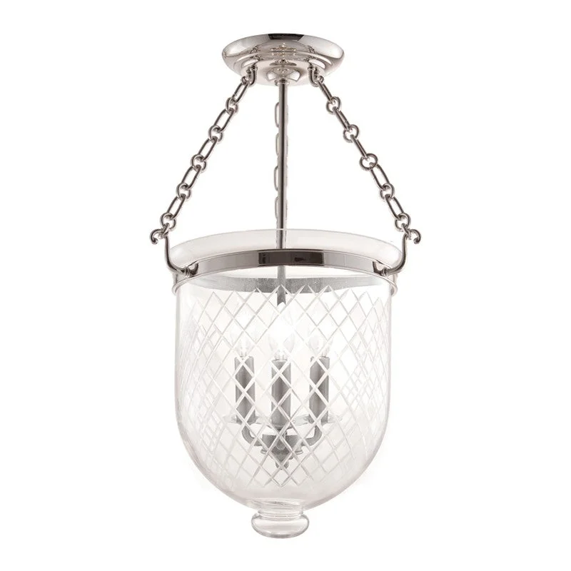 Corrosion - Resistant Industrial Lighting for Coastal FactoriesHampton Three Light Semi Flush Mount Corrosion - Resistant Industrial Lighting for Coastal FactoriesHampton Three Light Semi Flush Mount