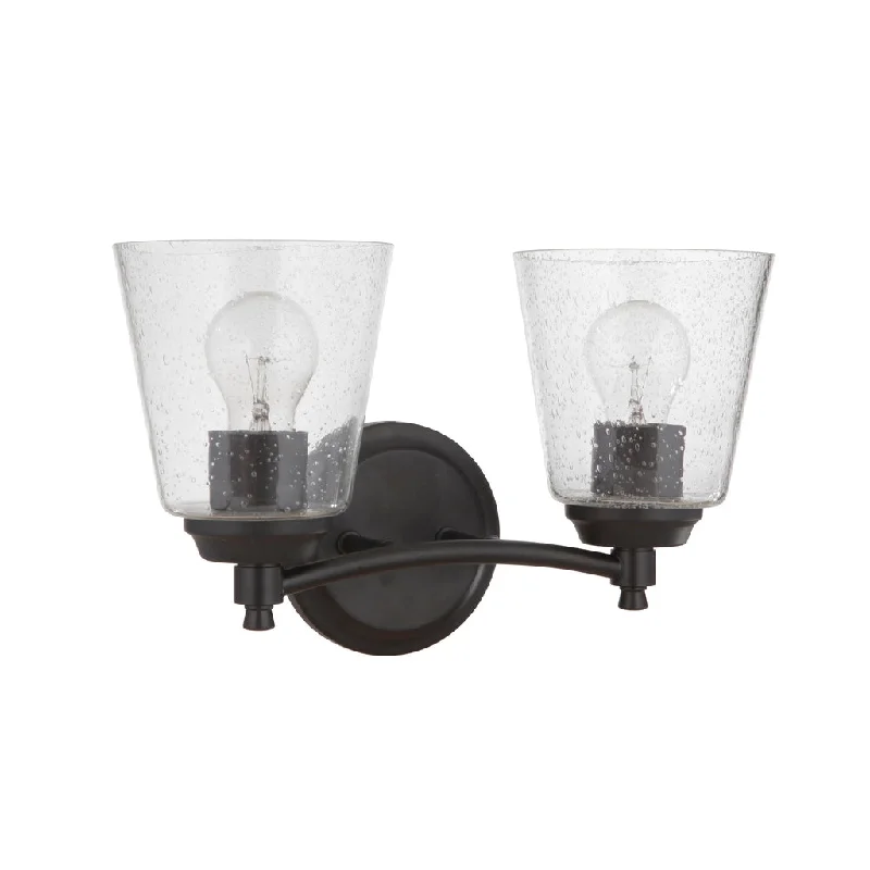 Industrial Flood Lighting for Outdoor Loading DocksTyler 2 Light Vanity in Flat Black Industrial Flood Lighting for Outdoor Loading DocksTyler 2 Light Vanity in Flat Black