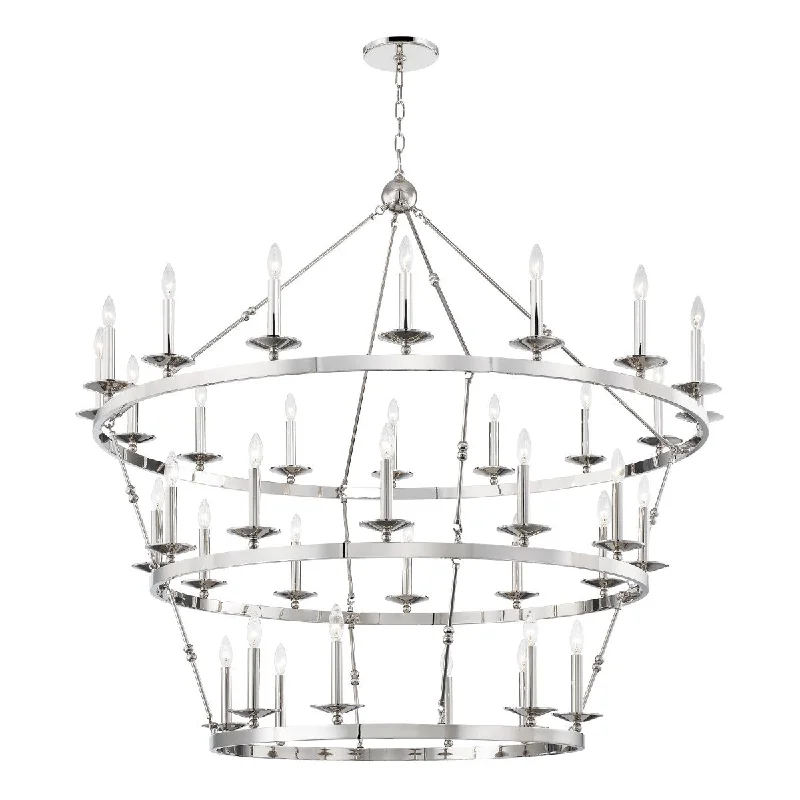 Industrial Pendant Lighting for Machine ShopsAllendale 36 Light Chandelier