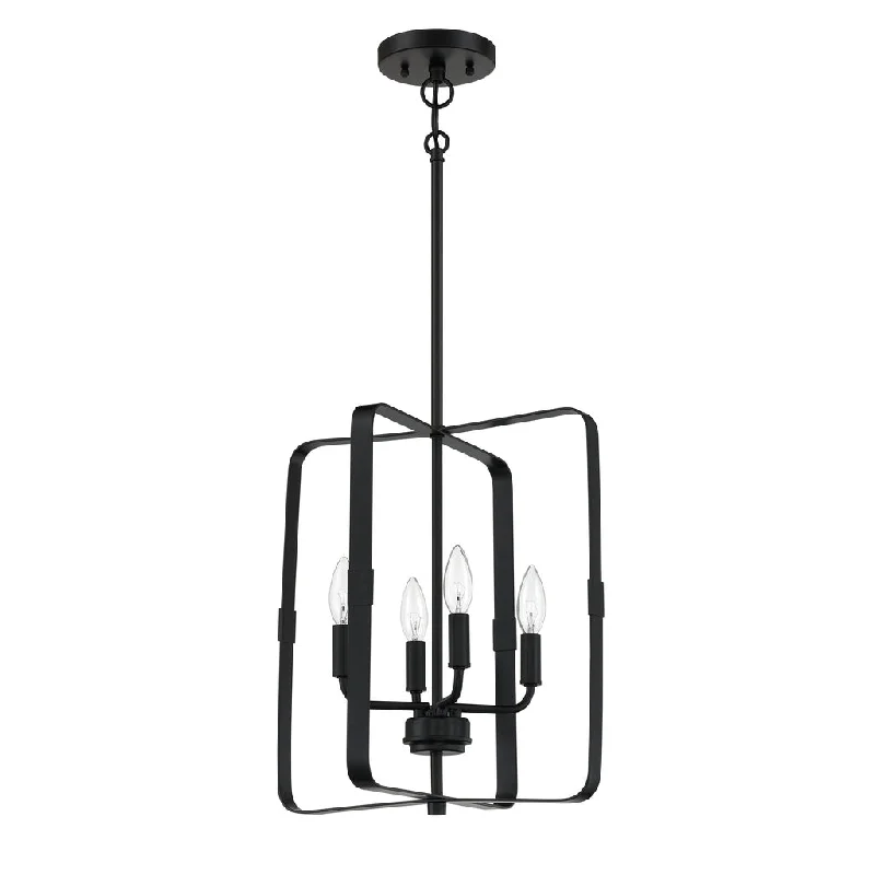 Industrial Wall - Mounted Lighting for Workshop WallsStowe 4 Light Foyer in Flat Black
