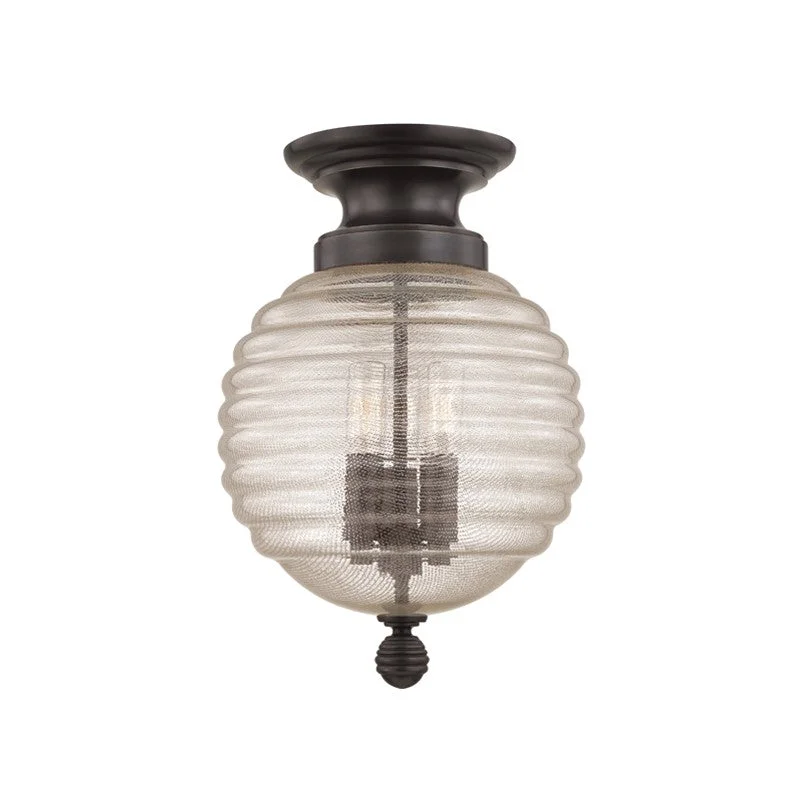 Industrial Lighting for Chemical PlantsCoolidge Three Light Flush Mount