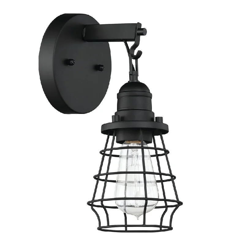 Color - Tunable Industrial Lighting for Special ApplicationsThatcher 1 Light Wall Sconce in Flat Black