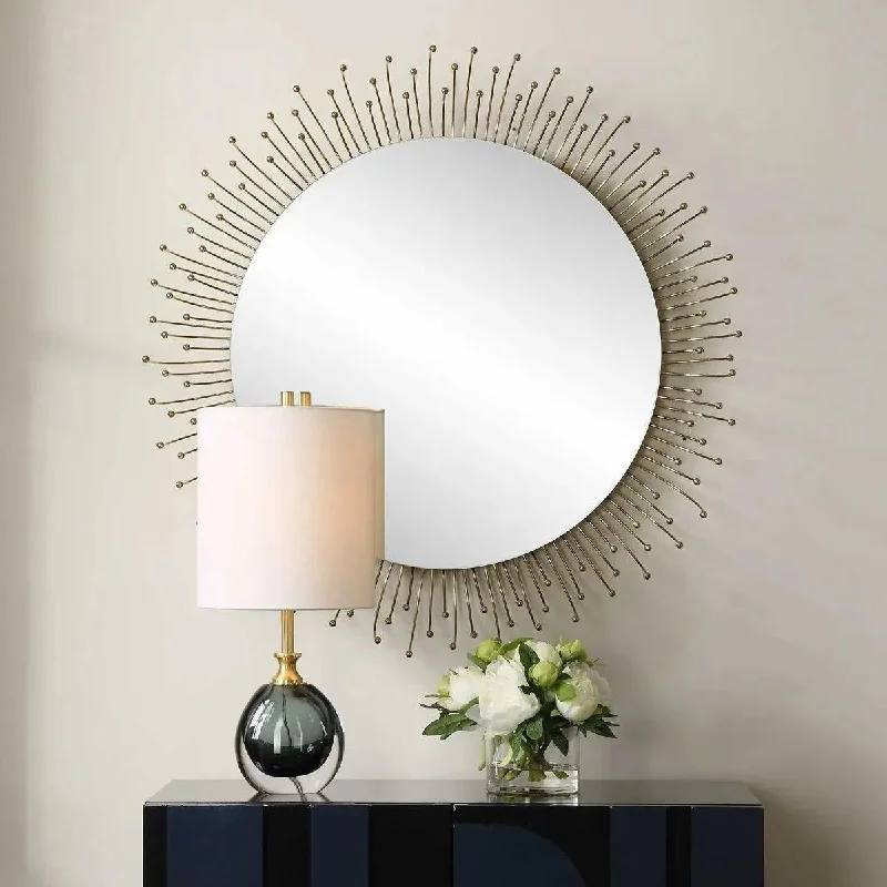 Wireless track lighting for easy installationAga Mirror