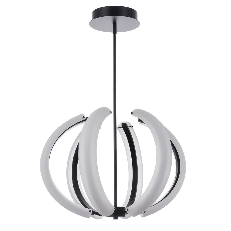 Industrial Task Lighting for Precision WorkstationsUnwind Small LED Pendant in Flat Black Industrial Task Lighting for Precision WorkstationsUnwind Small LED Pendant in Flat Black