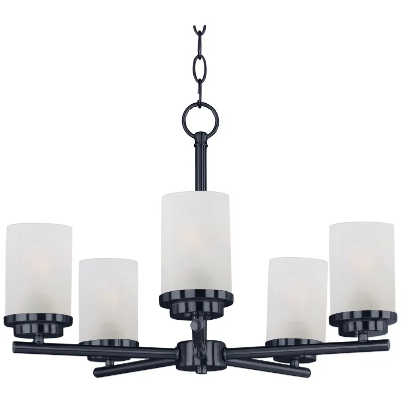 Industrial Flood Lighting for Outdoor Loading DocksCorona 22 in. 5 Lights Chandelier Black finish Frosted Glass Industrial Flood Lighting for Outdoor Loading DocksCorona 22 in. 5 Lights Chandelier Black finish Frosted Glass