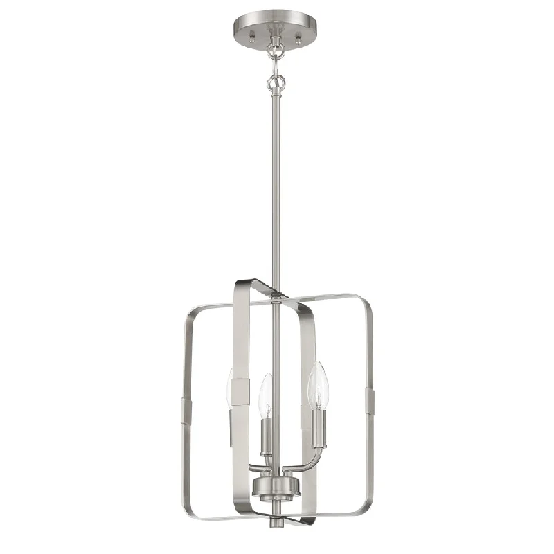 Waterproof Industrial Lighting for Wet AreasStowe 3 Light Foyer in Brushed Polished Nickel Waterproof Industrial Lighting for Wet AreasStowe 3 Light Foyer in Brushed Polished Nickel
