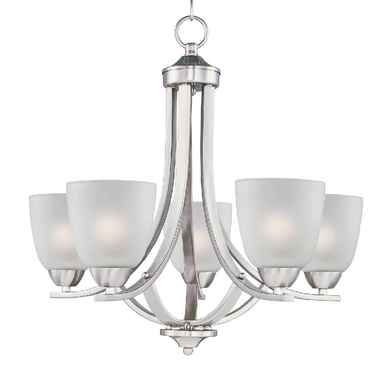 Industrial Lighting for Metal Fabrication ShopsAxis 24 in. 5 Lights Chandelier Nickel Finish Industrial Lighting for Metal Fabrication ShopsAxis 24 in. 5 Lights Chandelier Nickel Finish