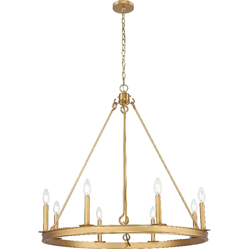 Track lighting with a brushed nickel finishBarclay 8-Light Chandelier