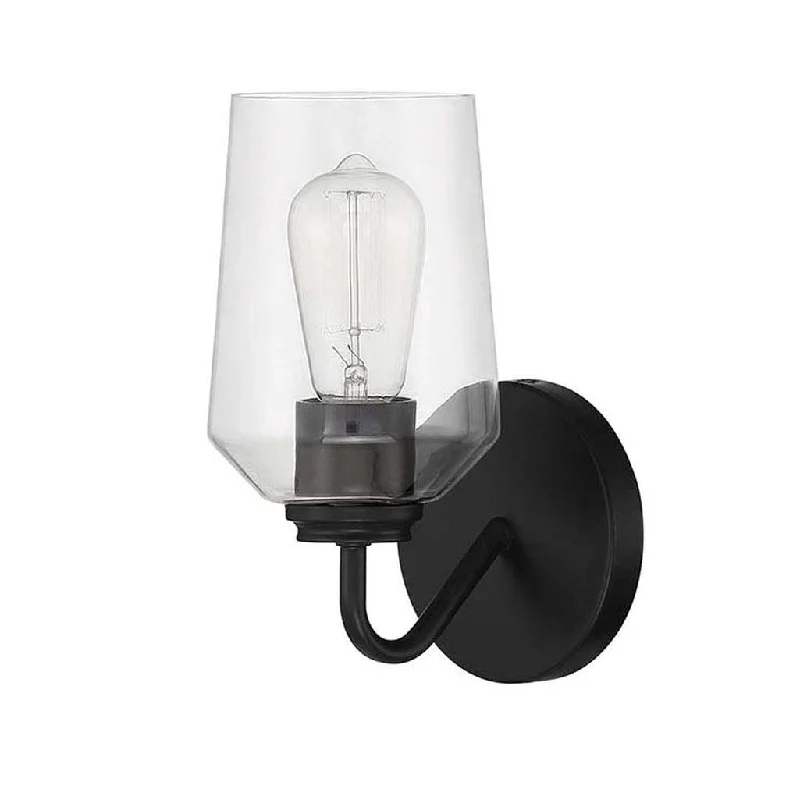 Industrial Exit Sign Lighting for Quick EvacuationShayna 1 Light Wall Sconce in Flat Black Industrial Exit Sign Lighting for Quick EvacuationShayna 1 Light Wall Sconce in Flat Black