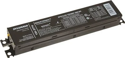 Contemporary track lighting in black finishSylvania Quicktronic Professional 2-Lamp Fluorescent Ballast Instant Start Electronic T12 96 Watt 120/277 Volt Contemporary track lighting in black finishSylvania Quicktronic Professional 2-Lamp Fluorescent Ballast Instant Start Electronic T12 96 Watt 120/277 Volt