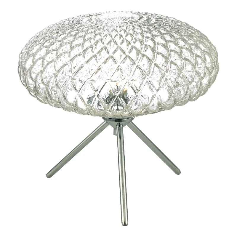 Track lighting with a chunky, bold designBibiana Table Lamp Polished Chrome Large Clear/Smoked Glass Track lighting with a chunky, bold designBibiana Table Lamp Polished Chrome Large Clear/Smoked Glass