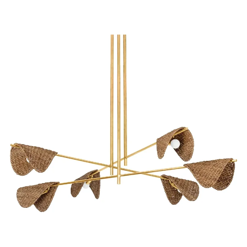 Rustic track lighting for farmhouse decorBarnaby Chandelier