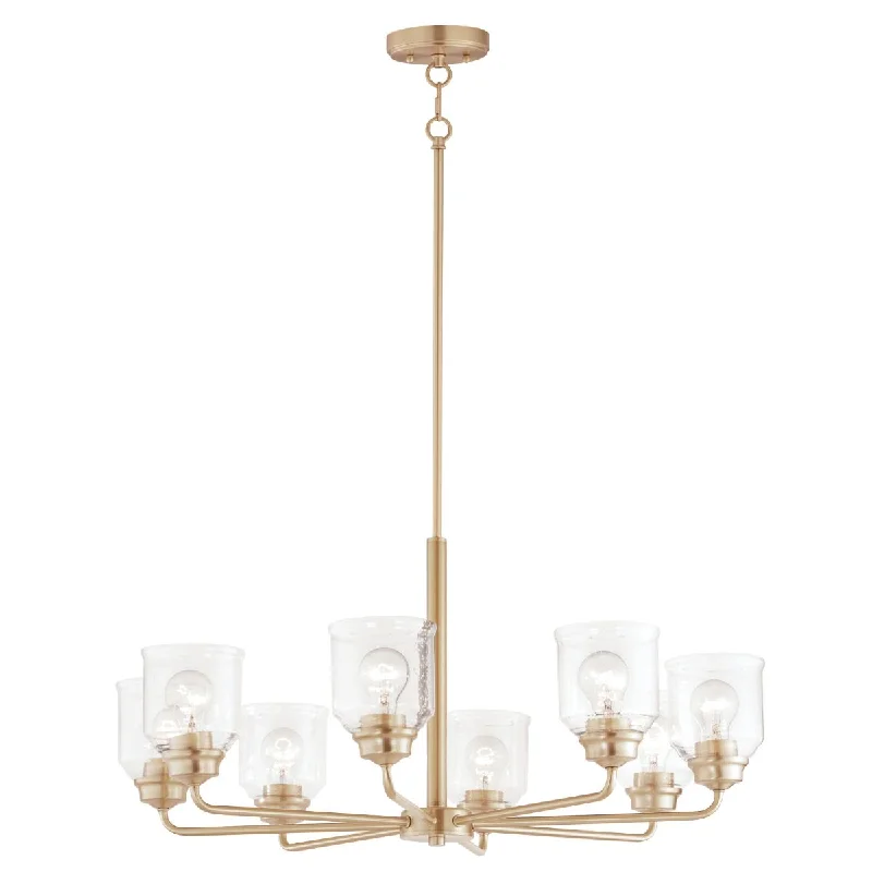 Explosion - Proof Industrial Lighting for Hazardous LocationsAcadia 32 in. 8 Lights Chandelier Gold finish