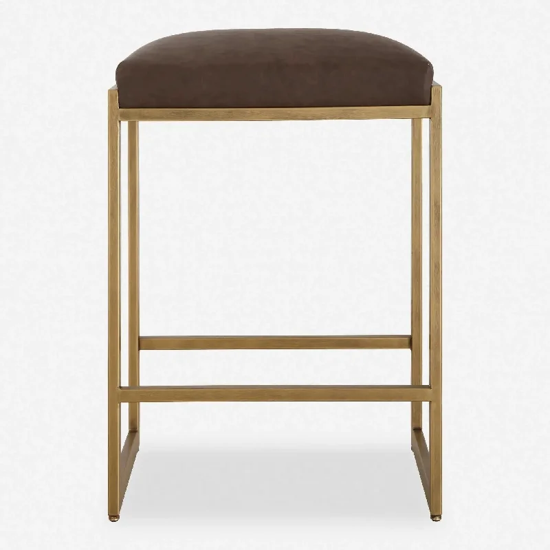 Track lighting for creating a moody atmosphereAtticus Counter Stool