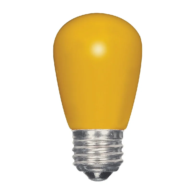 Industrial Lighting for Automotive Manufacturing Plants1.4 Watt LED - S14 - Ceramic Yellow - Medium base - 120 Volt - Carded - 12 Pack Industrial Lighting for Automotive Manufacturing Plants1.4 Watt LED - S14 - Ceramic Yellow - Medium base - 120 Volt - Carded - 12 Pack