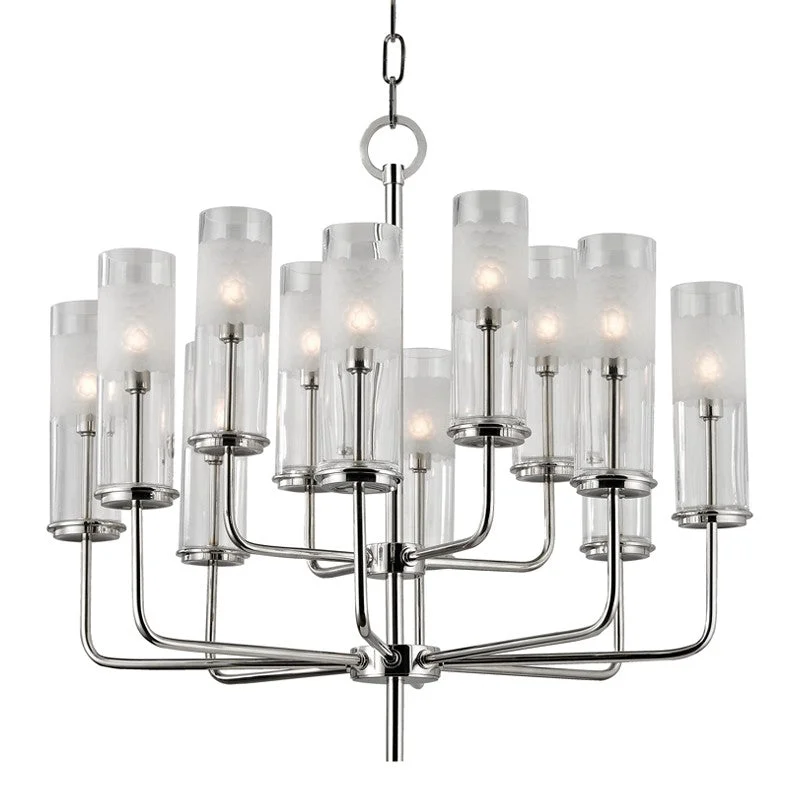 Low - Bay Industrial Lighting Fixtures for Small FactoriesWentworth 12 Light Chandelier
