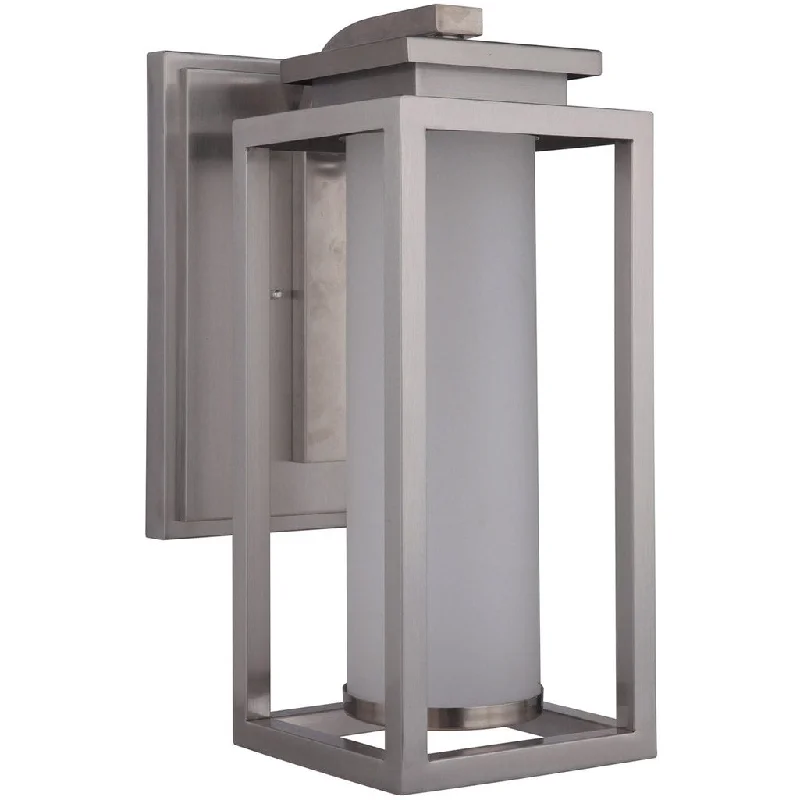 Dust - Resistant Industrial Lighting for Dirty WorkspacesVailridge 1 Light Large LED Outdoor Wall Lantern in Stainless Steel Dust - Resistant Industrial Lighting for Dirty WorkspacesVailridge 1 Light Large LED Outdoor Wall Lantern in Stainless Steel