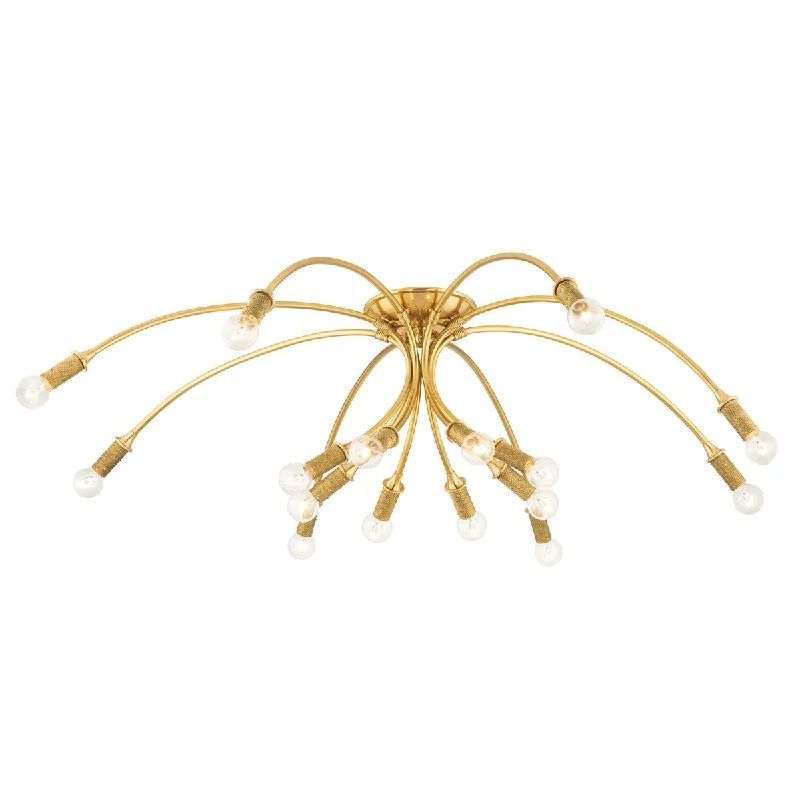 Industrial Lighting for Textile MillsAmboy 16 Light Flush Mount