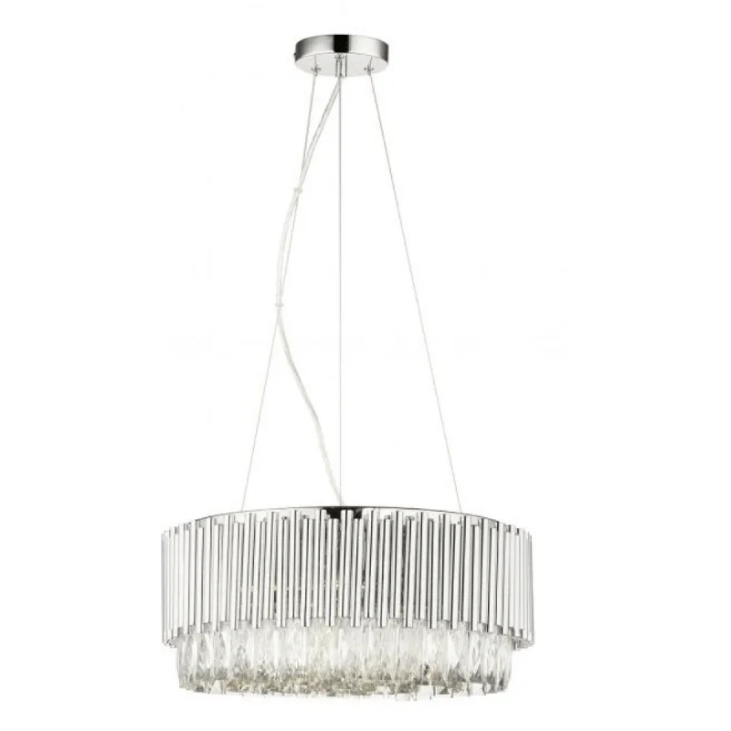 Track lighting for modernizing traditional interiorsAstoria 13Lt Crystal Pendant with Polished Chrome Bars Track lighting for modernizing traditional interiorsAstoria 13Lt Crystal Pendant with Polished Chrome Bars