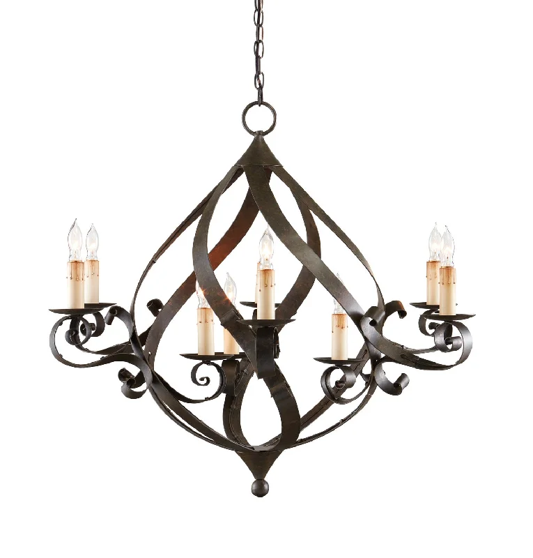 Industrial Lighting for Food Processing FactoriesGramercy Nine Light Chandelier