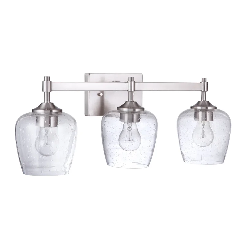 Waterproof Industrial Lighting for Wet AreasStellen 3 Light Vanity in Brushed Polished Nickel Waterproof Industrial Lighting for Wet AreasStellen 3 Light Vanity in Brushed Polished Nickel