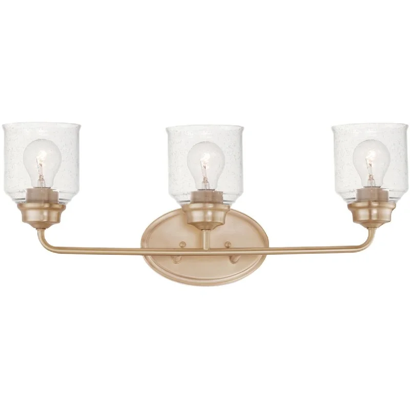 Industrial Lighting for Furniture FactoriesAcadia 25 in. 3 Lights Vanity Light Gold finish Industrial Lighting for Furniture FactoriesAcadia 25 in. 3 Lights Vanity Light Gold finish