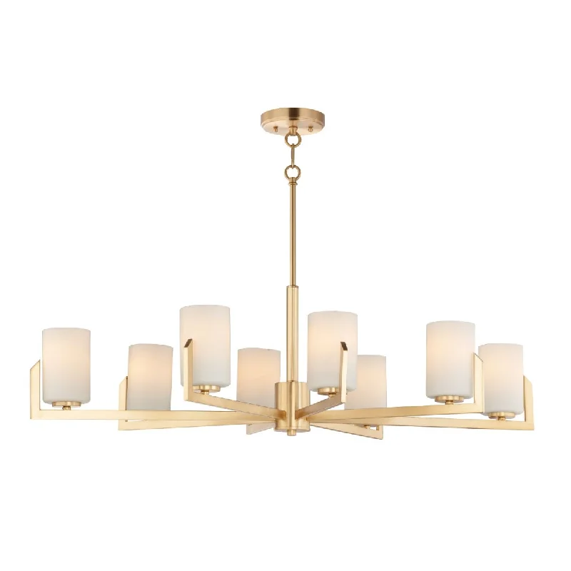 Industrial Lighting for Woodworking FactoriesDart 44 in. 8 Lights Chandelier Brass Finish Industrial Lighting for Woodworking FactoriesDart 44 in. 8 Lights Chandelier Brass Finish