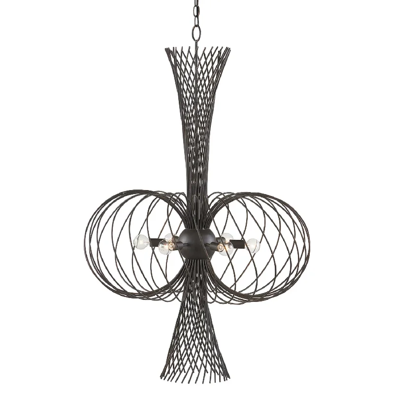 Industrial Pendant Lighting for Machine ShopsAkio Six Light Chandelier