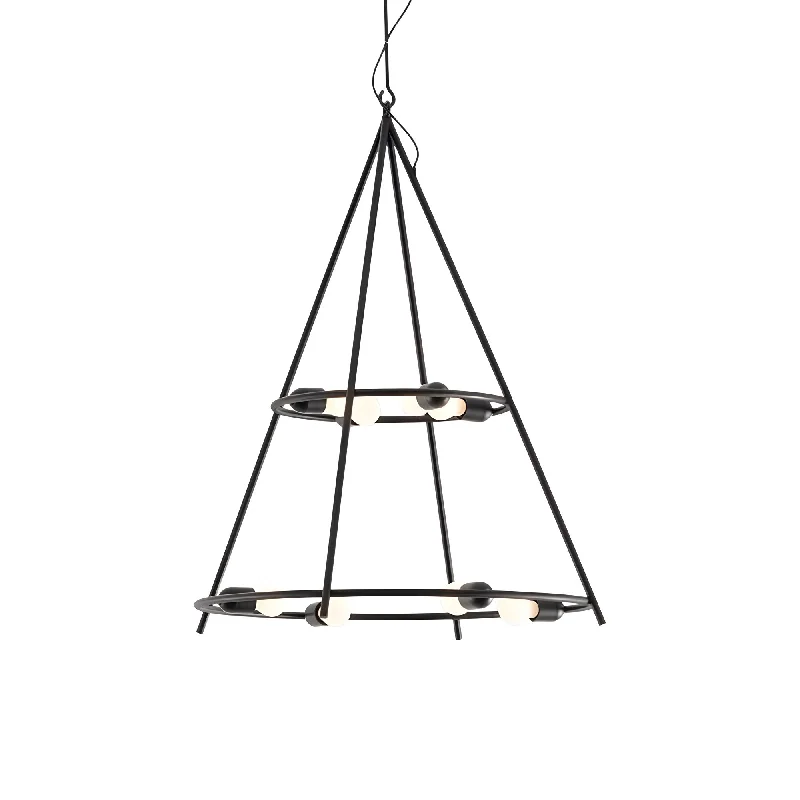Track lighting with a chunky, bold designEl Poris Pendant Light