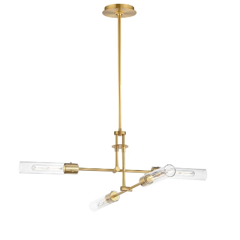 Industrial Lighting for Furniture FactoriesEquilibrium 36 in. 4 Lights LED Pendant Light Gold Finish Industrial Lighting for Furniture FactoriesEquilibrium 36 in. 4 Lights LED Pendant Light Gold Finish