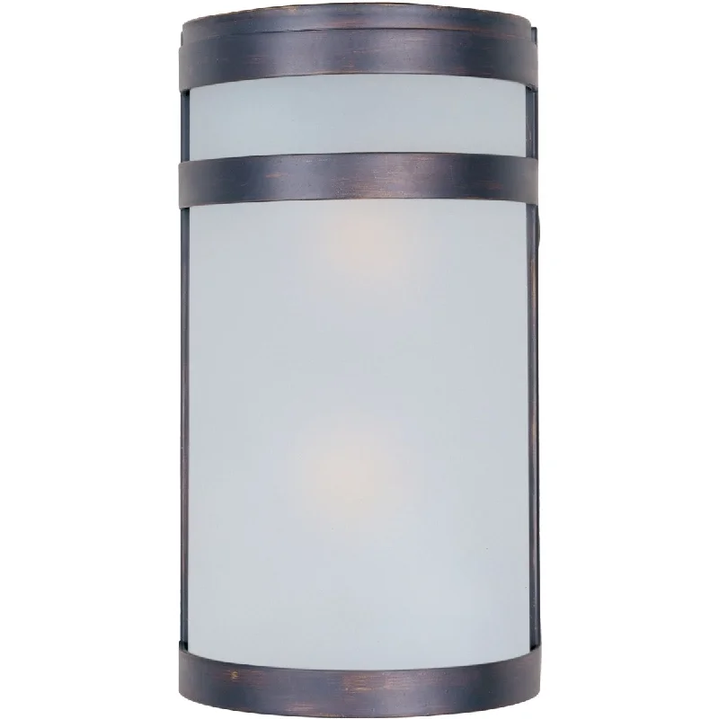 Industrial Lighting for Furniture FactoriesArc 12 in. Outdoor Wall Sconce Oil-Rubbed Bronze Finish