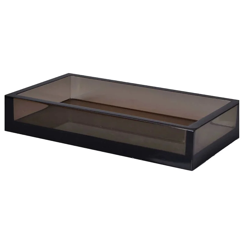 Track lighting for adding a touch of eleganceIce Smoked Vanity tray