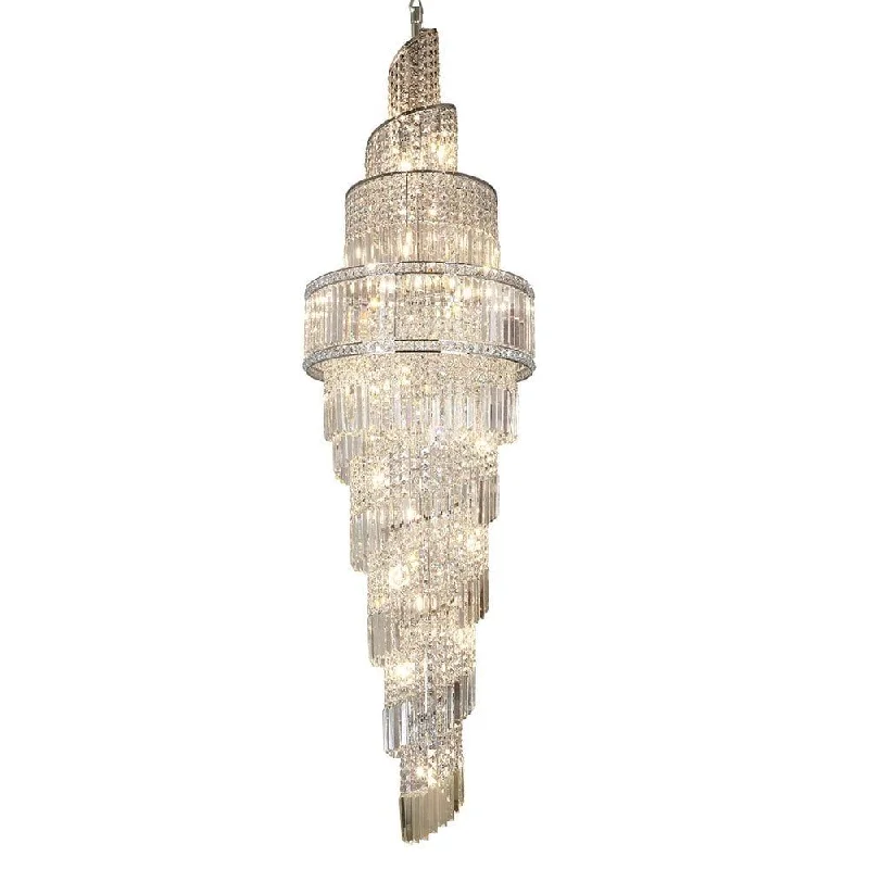 Track lighting for high - ceiling spacesElizabeth 19Lt/24Lt Crystal Pendant - Antique Brass/Polished Chrome Track lighting for high - ceiling spacesElizabeth 19Lt/24Lt Crystal Pendant - Antique Brass/Polished Chrome