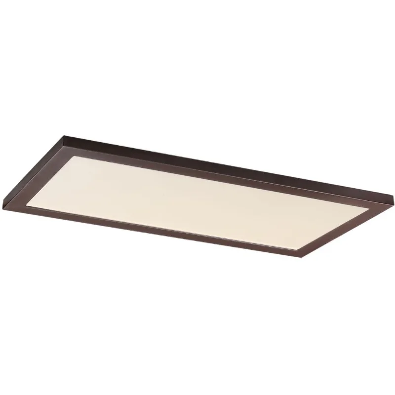 Adjustable Industrial Lighting for Flexible IlluminationSky 24 in. LED Rectangular Disk Light 3000K Bronze Adjustable Industrial Lighting for Flexible IlluminationSky 24 in. LED Rectangular Disk Light 3000K Bronze