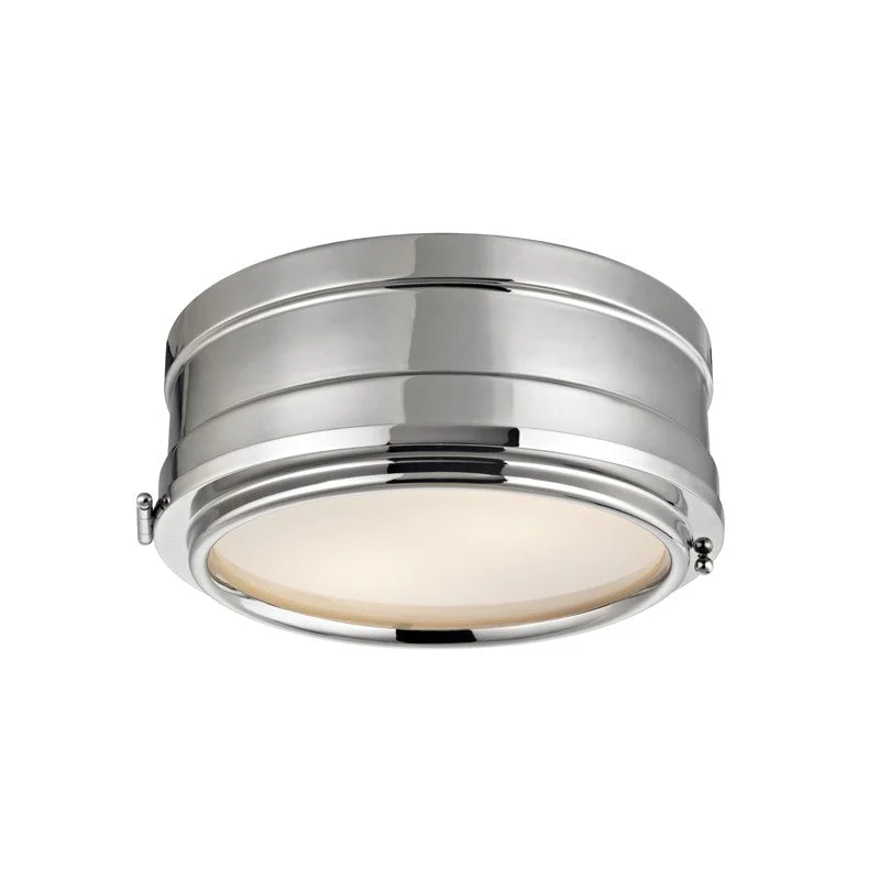 Industrial Emergency Lighting for Safety in FactoriesRye Two Light Flush Mount