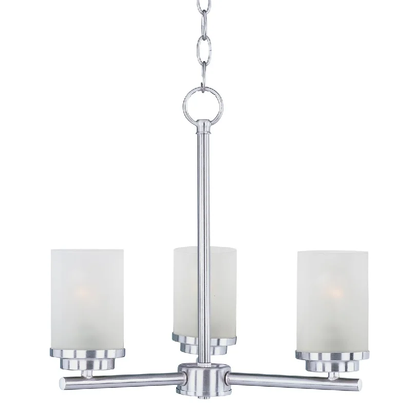 Energy - Efficient Industrial Lighting for Cost - SavingsCorona 17 in. 3 Lights Chandelier Satin Nickel Finish Frosted Glass Energy - Efficient Industrial Lighting for Cost - SavingsCorona 17 in. 3 Lights Chandelier Satin Nickel Finish Frosted Glass