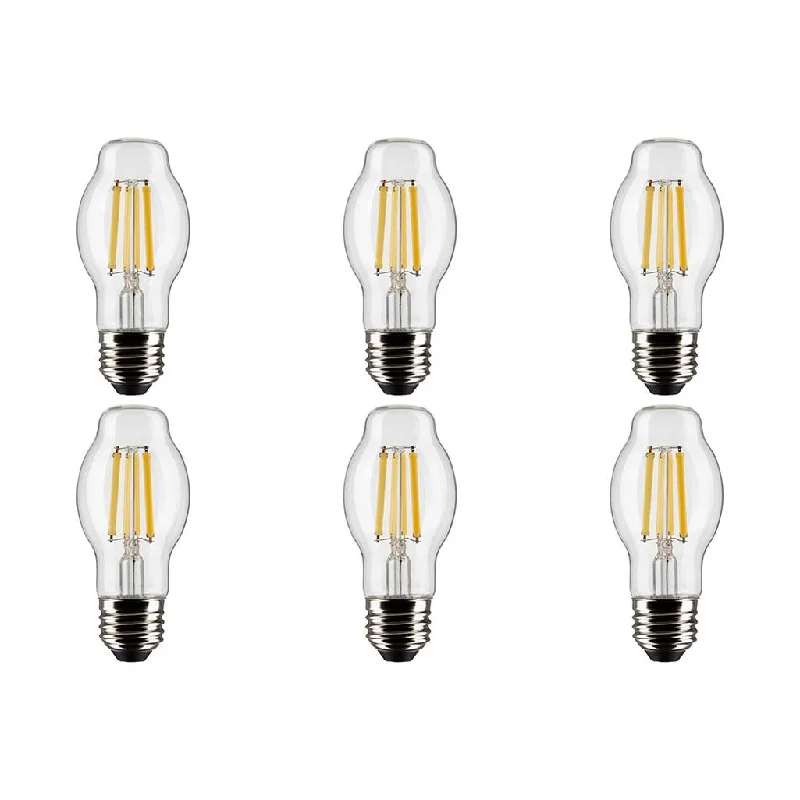 Industrial Lighting for Textile Mills8W BT15 LED - Clear - Medium base - 90 CRI - 5000K - 120V - 6-Pack Industrial Lighting for Textile Mills8W BT15 LED - Clear - Medium base - 90 CRI - 5000K - 120V - 6-Pack