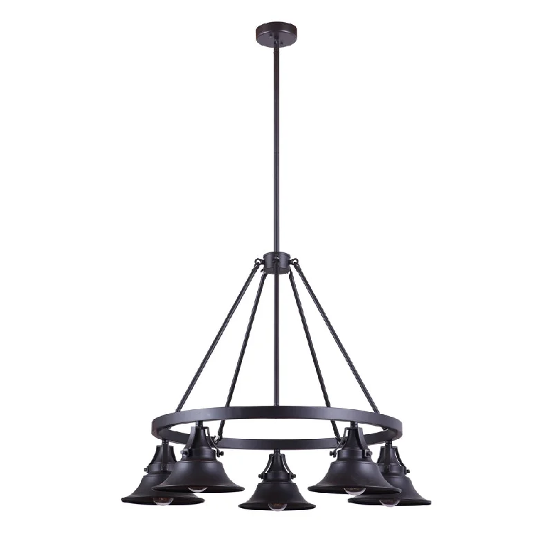 Explosion - Proof Industrial Lighting for Hazardous LocationsUnion 5 Light Outdoor Chandelier in Oiled Bronze Gilded Explosion - Proof Industrial Lighting for Hazardous LocationsUnion 5 Light Outdoor Chandelier in Oiled Bronze Gilded