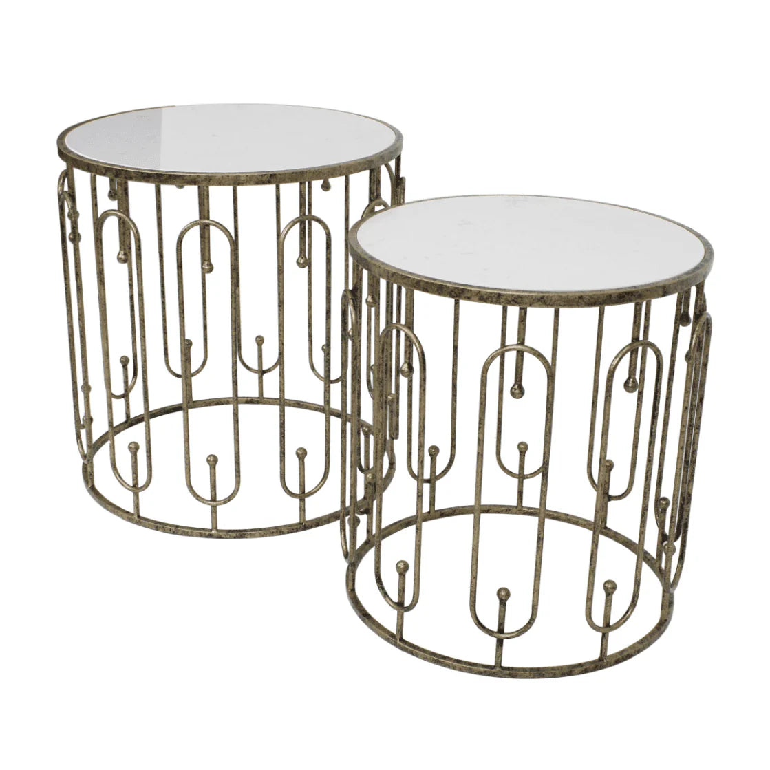 Track lighting with frosted glass shadesEstela Side Table Set of 2- Distressed Antique Gold & Marble/Mirror Finish Track lighting with frosted glass shadesEstela Side Table Set of 2- Distressed Antique Gold & Marble/Mirror Finish