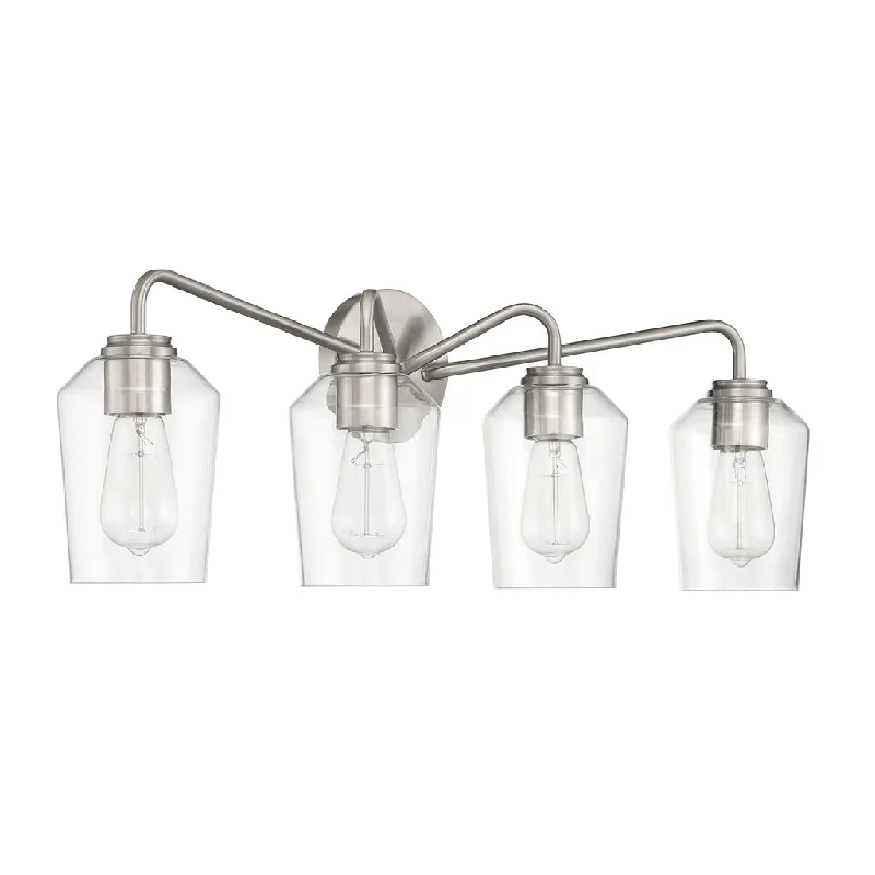High - Bay LED Industrial Lighting for WarehousesShayna 4 Light Vanity in Brushed Polished Nickel High - Bay LED Industrial Lighting for WarehousesShayna 4 Light Vanity in Brushed Polished Nickel