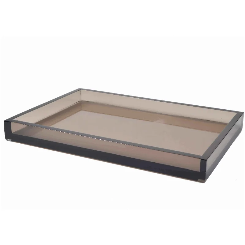Track lighting with multiple heads for flexibilityIce Smoked Large Tray