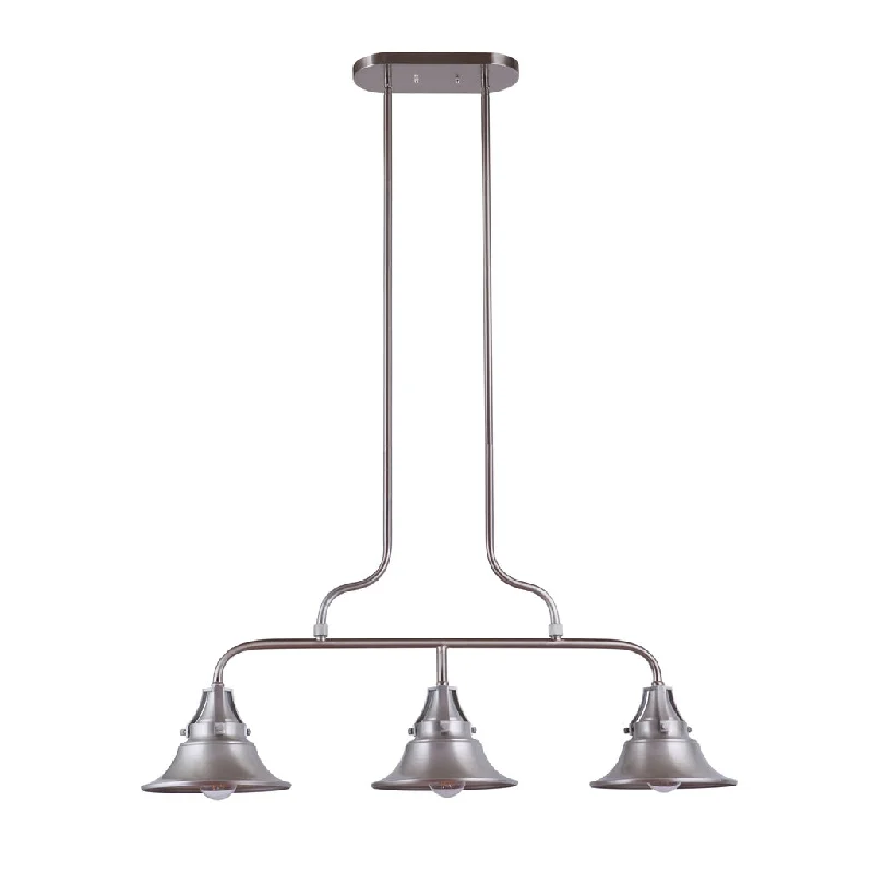 Color - Tunable Industrial Lighting for Special ApplicationsUnion 3 Light Outdoor Island in Satin Aluminum Color - Tunable Industrial Lighting for Special ApplicationsUnion 3 Light Outdoor Island in Satin Aluminum