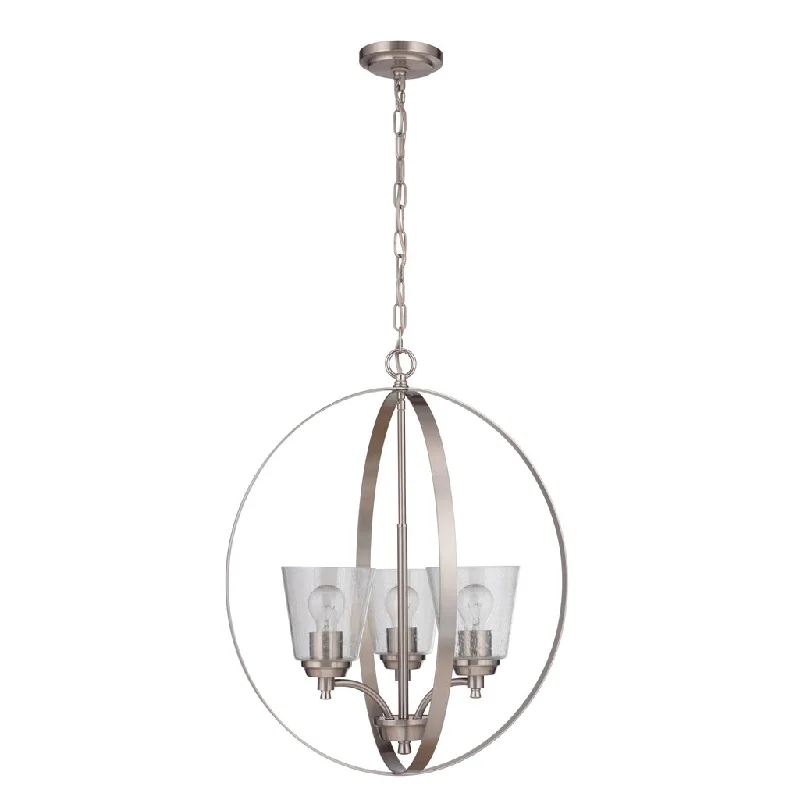 Explosion - Proof Industrial Lighting for Hazardous LocationsTyler 3 Light Foyer in Brushed Polished Nickel Explosion - Proof Industrial Lighting for Hazardous LocationsTyler 3 Light Foyer in Brushed Polished Nickel