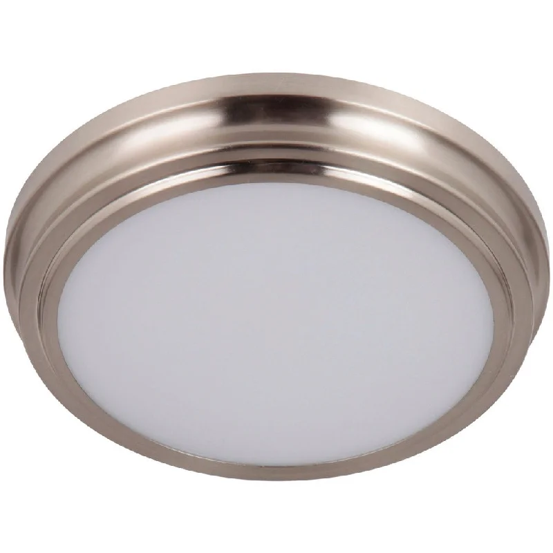 Industrial Lighting for Printing Press FacilitiesX66 Series 1 Light 9" LED Flushmount in Brushed Polished Nickel Industrial Lighting for Printing Press FacilitiesX66 Series 1 Light 9" LED Flushmount in Brushed Polished Nickel