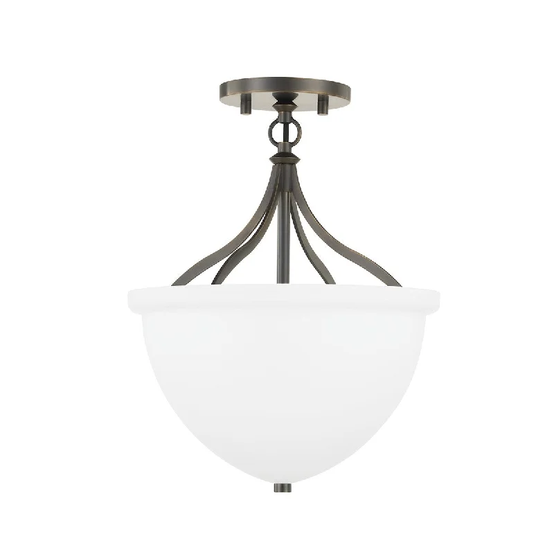 Adjustable Industrial Lighting for Flexible IlluminationBrowne One Light Semi Flush