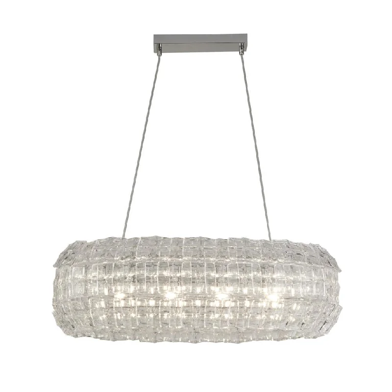 Track lighting for creating a moody atmosphere4Lt Pendant Clear Acrylic Tiles